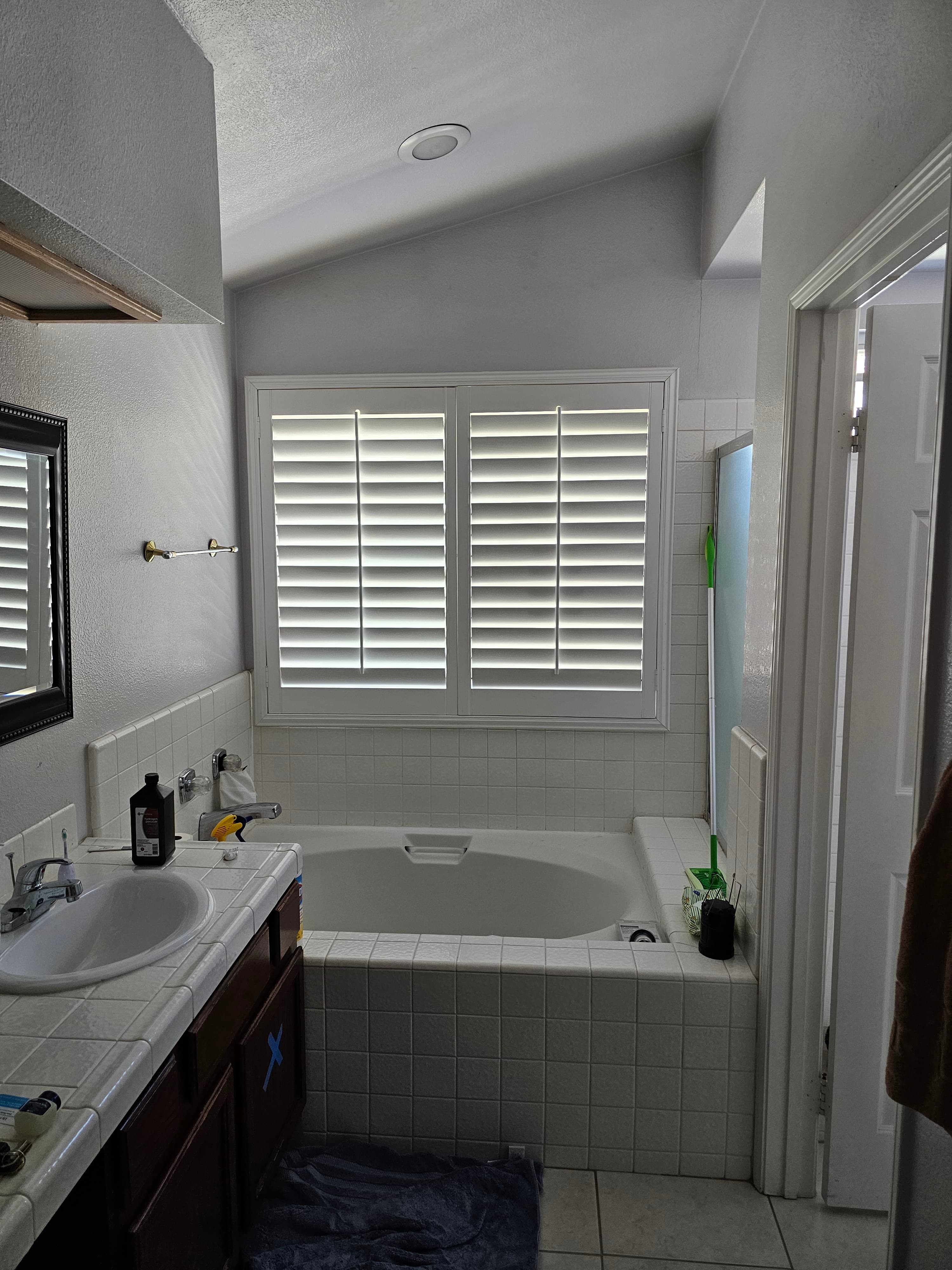 Existing Murrieta bathroom with dated subway tile and old fixtures, prepped for full modern remodel